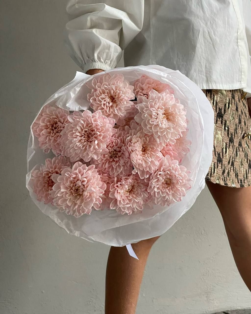 Peach Chrysanthemum Bouquet 2