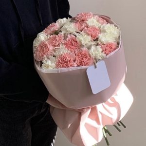 Нежный букет из 25 диантусов