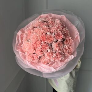 Букет из розовых диантусов